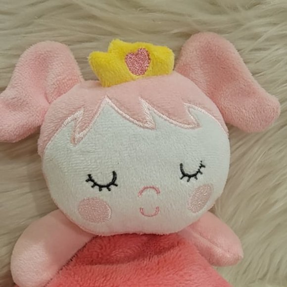 Baby Gear Pink Baby Snuggle Buddy Cute Girl Small Blanket - Picture 11 of 11